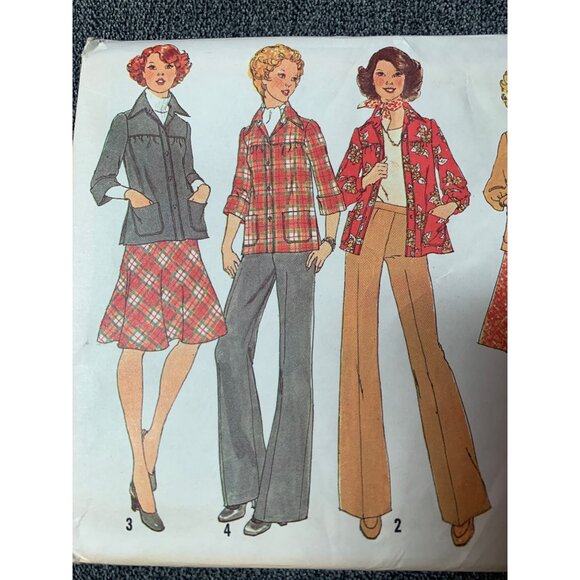 Simplicity Misses Shirt Jacket Pants Sewing Pattern sz 10 7096 - uncut - Picture 2 of 11
